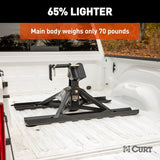 CURT 16051 CrossWing 5th Wheel Trailer Hitch | 20,000 LB Capacity | Mounts Over Gooseneck Ball | 3 Height Adjustments | Lightweight Steel