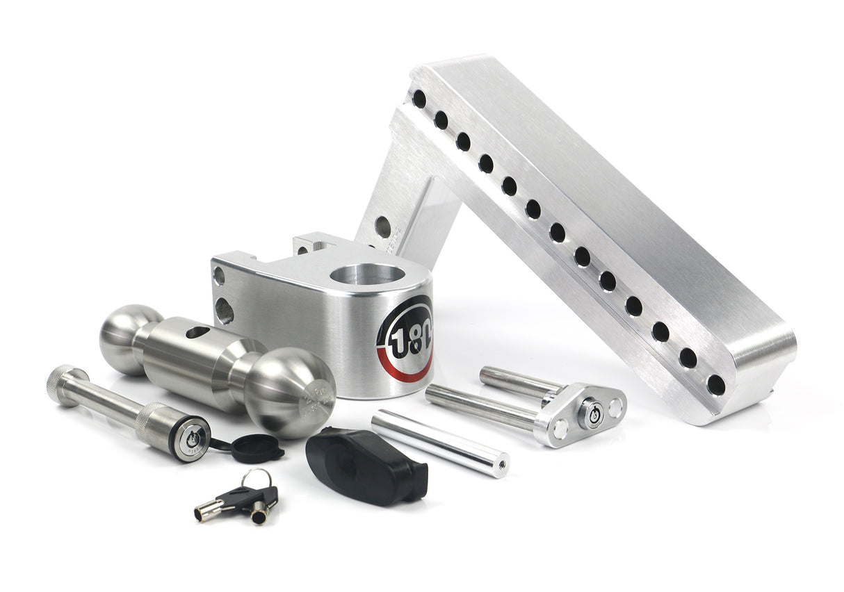 180 Hitch 10" Drop Hitch w/ 2" Shank (10K/12.5K GTWR) w/ WS05