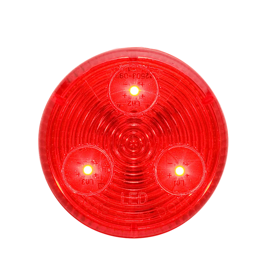 RED 2" ROUND LED BEHNKE 3 DIODE