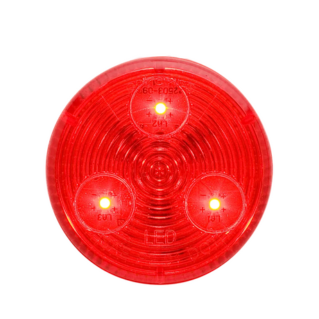 RED 2" ROUND LED BEHNKE 3 DIODE