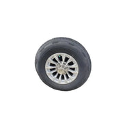 Sure-Trac Edge Silver Aluminum Wheel/Tire Combo, 15" 6 on 5.5" — trailer tire with silver alloy wheel, on white background