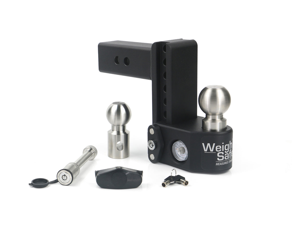 Steel Weigh Safe 6" Drop Hitch w/ 2.5" Shank (10K/22K GTWR) w/ WS05