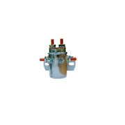 AMETEK 15-301 solenoid switch, 12V 5-terminal, automotive starter solenoid relay with copper terminals, on white background