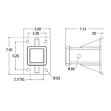 Bolt On Receiver Tube 2"