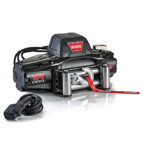 Winch with cable on a white background