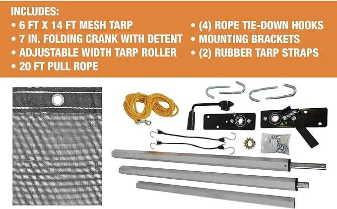 Dump Trailer Tarp Kit 8'x18' - Rodoc Leasing Sales & Service 