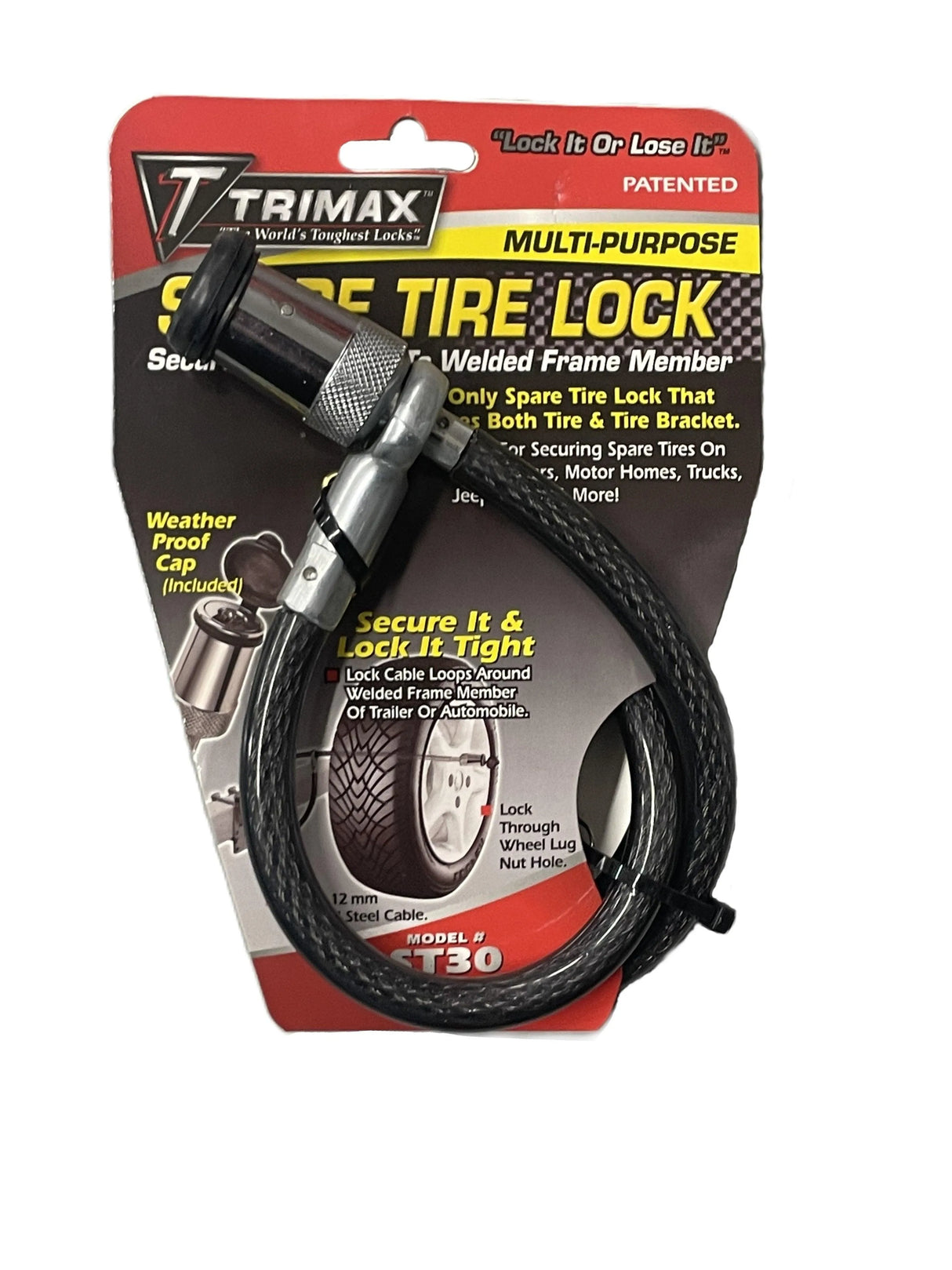 TRIMAX Spare Tire Lock - Rodoc Leasing Sales & Service 