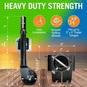 Trailer Jack and Wheel