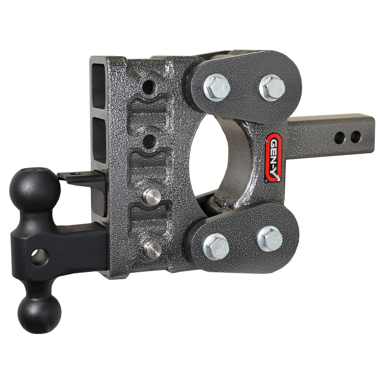 Gen-Y The BOSS TORSION-FLEX 2" Shank 5" Drop 1.1K TW 10K Hitch & GH-031 Dual-Ball & GH-032 Pintle Lock