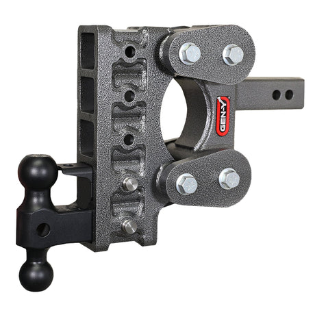 Gen-Y The BOSS TORSION-FLEX 2" Shank 7.5" Drop 1.1K TW 10K Hitch & GH-031 Dual-Ball & GH-032 Pintle Lock