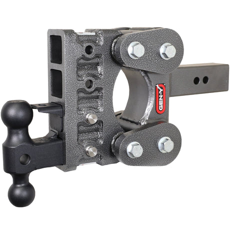 Gen-Y The BOSS TORSION-FLEX 2.5" Shank 5" Drop 1.7K TW 16K Hitch & GH-051 Dual-Ball & GH-032 Pintle Lock