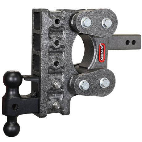 Gen-Y The BOSS TORSION-FLEX 2" Shank 7.5" Drop 1.7K TW 16K Hitch & GH-051 Dual-Ball & GH-032 Pintle Lock