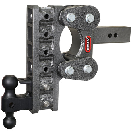 Gen-Y The BOSS TORSION-FLEX 2" Shank 10" Drop 1.7K TW 16K Hitch & GH-051 Dual-Ball & GH-032 Pintle Lock