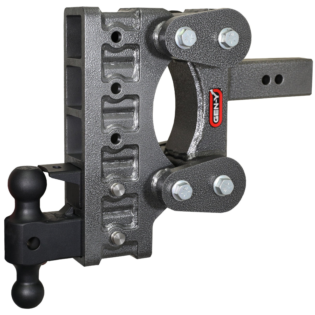 Gen-Y The BOSS TORSION-FLEX 2.5" Shank 9" Drop 2.4K TW 21K Hitch & GH-061 Dual-Ball & GH-062 Pintle Lock