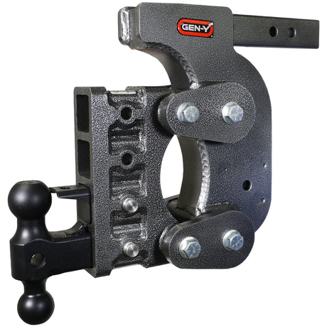 Gen-Y The BOSS TORSION-FLEX 2" Shank 12.5" Drop 1.7K TW 16K Hitch & GH-051 Dual-Ball & GH-032 Pintle Lock & GH-0100 Stab Kit