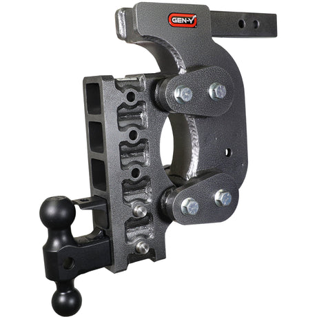 Gen-Y The BOSS TORSION-FLEX 2" Shank 15" Drop 1.7K TW 16K Hitch & GH-051 Dual-Ball & GH-032 Pintle Lock & GH-0100 Stab Kit
