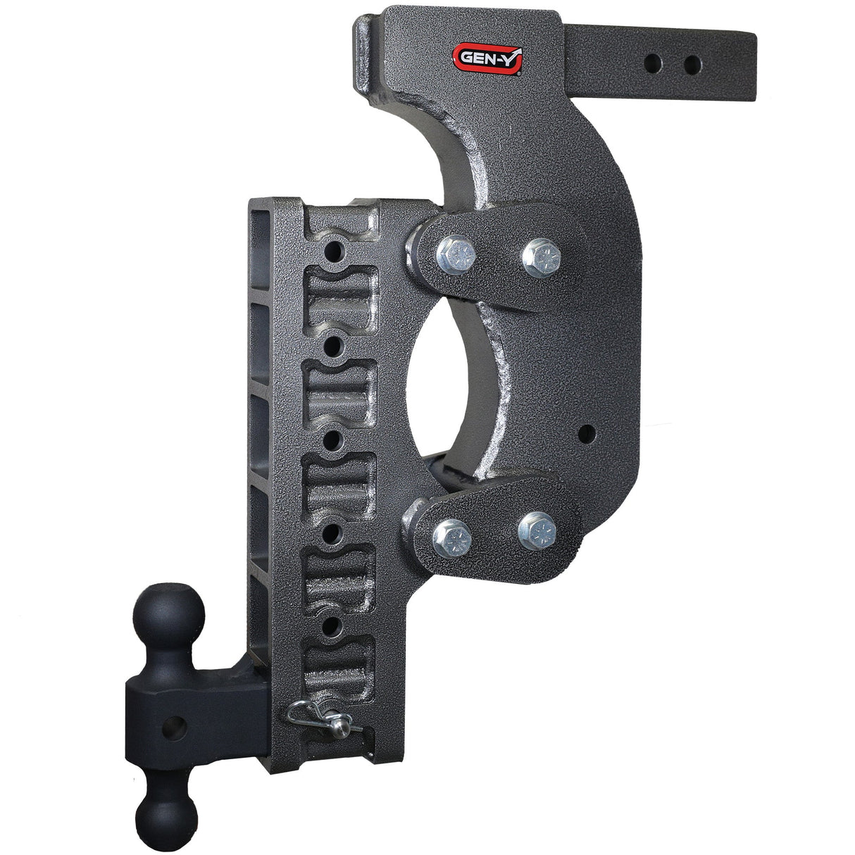 Gen-Y The BOSS TORSION-FLEX 2.5" Receiver 21" Drop 2.4K TW 21K Hitch & GH-061 Dual-Ball & GH-0101 Stabilizer Kit