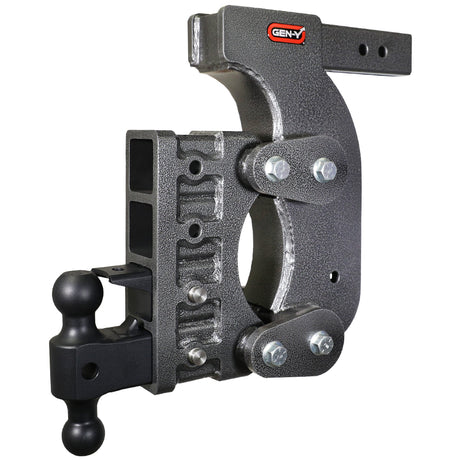 Gen-Y The BOSS TORSION-FLEX 2.5" Receiver 15" Drop 2.4K TW 21K Hitch & GH-061 Dual-Ball & GH-062 Pintle Lock & GH-0101 Stab Kit