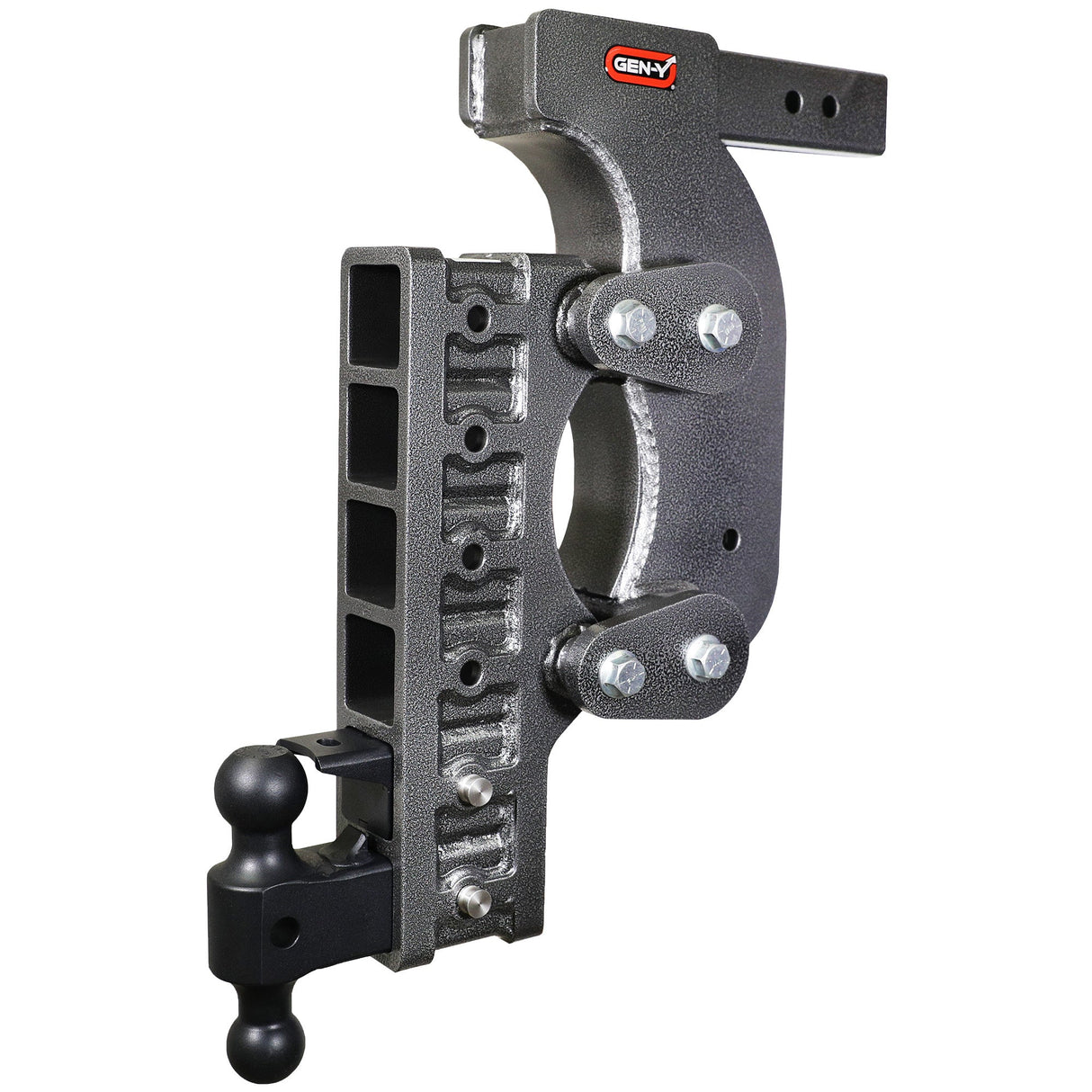 Gen-Y The BOSS TORSION-FLEX 2.5" Receiver 21" Drop 2.4K TW 21K Hitch & GH-061 Dual-Ball & GH-062 Pintle Lock & GH-0101 Stab Kit