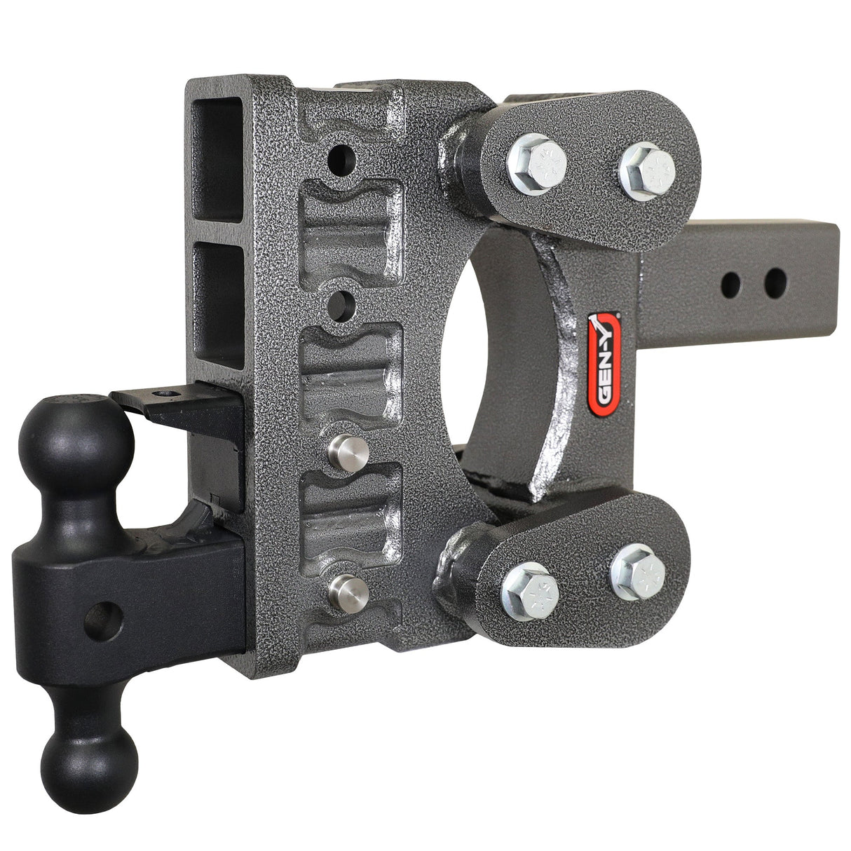 Gen-Y The BOSS TORSION-FLEX 3" Shank 6" Drop 2.4K TW 21K Hitch & GH-061 Dual-Ball & GH-062 Pintle Lock