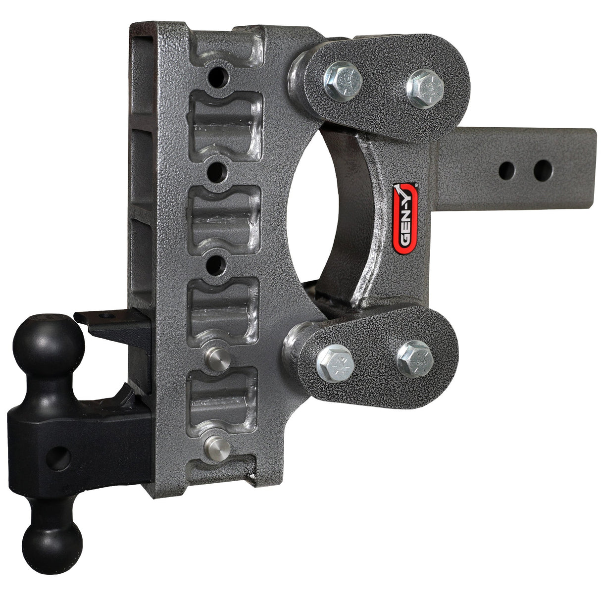 Gen-Y The BOSS TORSION-FLEX 3" Shank 9" Drop 2.4K TW 21K Hitch & GH-061 Dual-Ball & GH-062 Pintle Lock