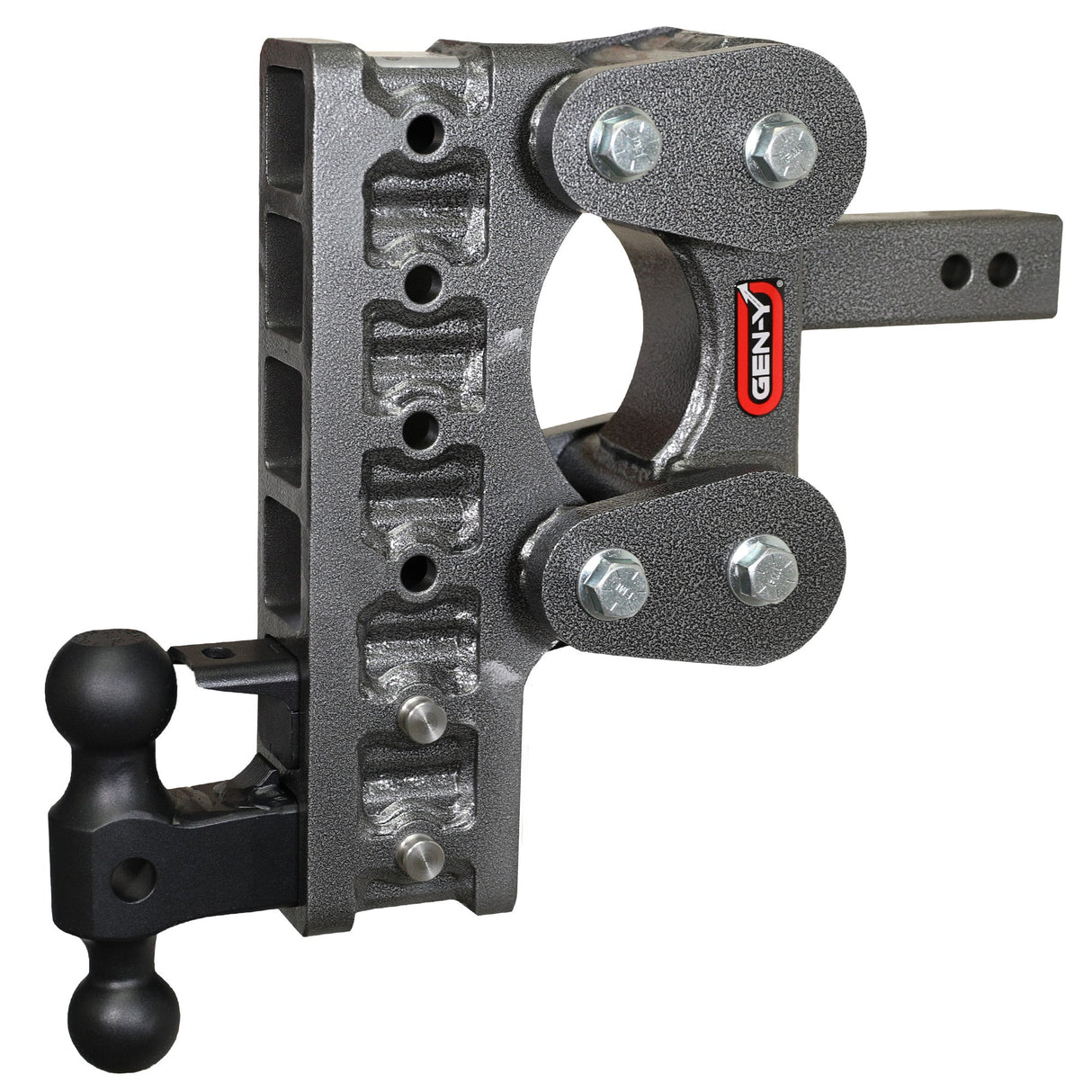 Gen-Y The BOSS TORSION-FLEX 3" Shank 12" Drop 2.4K TW 21K Hitch & GH-061 Dual-Ball & GH-062 Pintle Lock