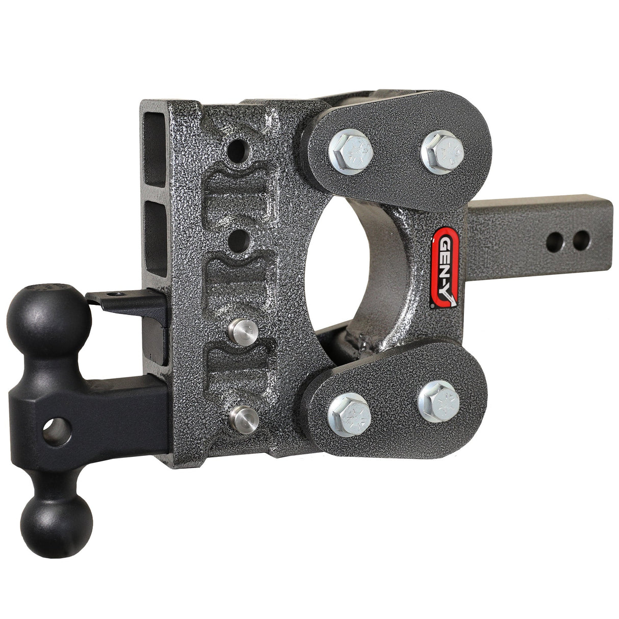 Gen-Y The BOSS TORSION-FLEX 2.5" Shank 5" Drop 1.1K TW 10K Hitch & GH-031 Dual-Ball & GH-032 Pintle Lock