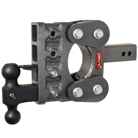 Gen-Y The BOSS TORSION-FLEX 2.5" Shank 5" Drop 1.1K TW 10K Hitch & GH-031 Dual-Ball & GH-032 Pintle Lock