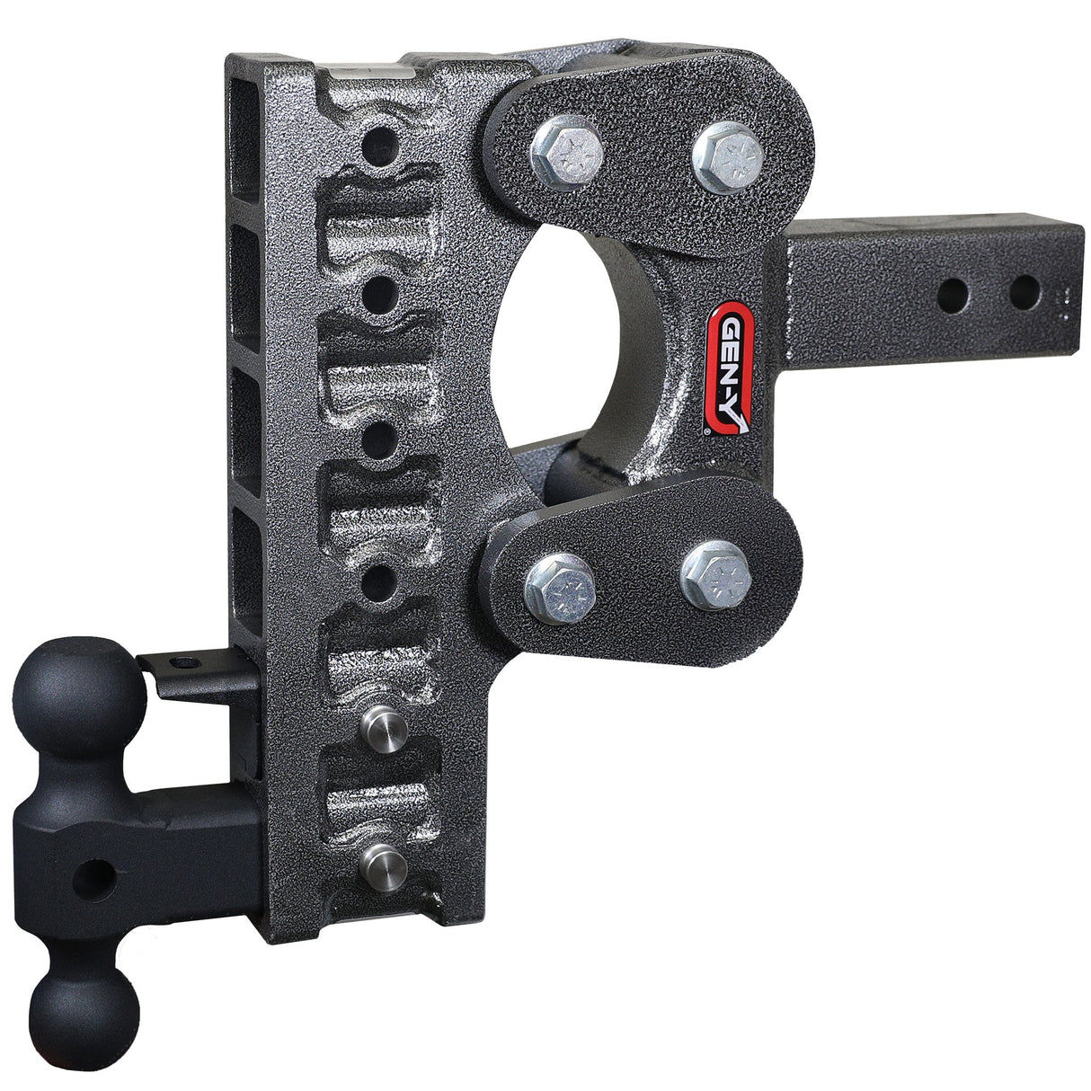Gen-Y The BOSS TORSION-FLEX 2.5" Shank 10" Drop 1.1K TW 10K Hitch & GH-031 Dual-Ball & GH-032 Pintle Lock