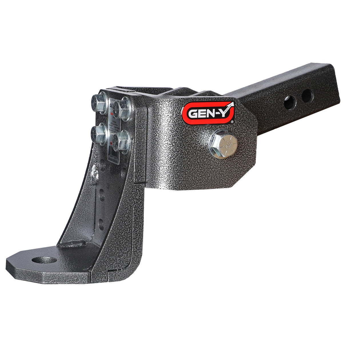 Gen-Y GLYDER TORSION-FLEX 2" Shank 6" drop .4K - .7K TW 7K Hitch & Ball Platform with 1" Diameter Mounting Hole