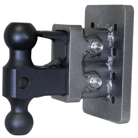 Gen-Y MEGA-DUTY 2" Bolt-On 2.5" Drop 2K TW 16K Hitch & GH-051 Dual-Ball & GH-032 Pintle Lock