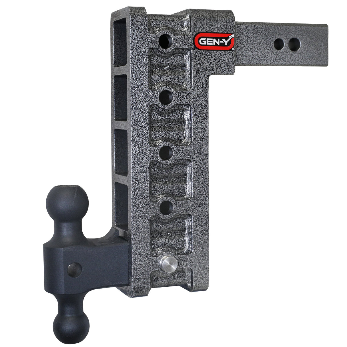 Gen-Y MEGA-DUTY 2.5" Shank 12" Drop 3.5K TW 32K Hitch & GH-0161 Dual-Ball