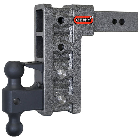 Gen-Y MEGA-DUTY 2.5" Shank 9" Drop 3.5K TW 32K Hitch & GH-0161 Dual-Ball & GH-0162 Pintle Lock