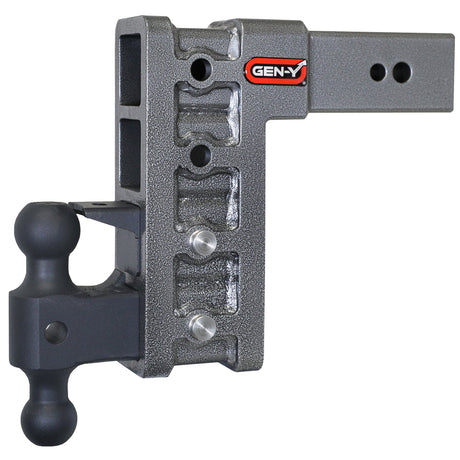 Gen-Y MEGA-DUTY 3" Shank 9" Drop 3.5K TW 32K Hitch & GH-0161 Dual-Ball & GH-0162 Pintle Lock