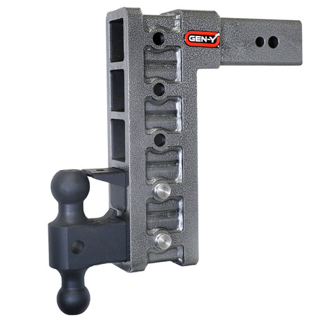 Gen-Y MEGA-DUTY 3" Shank 12" Drop 3.5K TW 32K Hitch & GH-0161 Dual-Ball & GH-0162 Pintle Lock