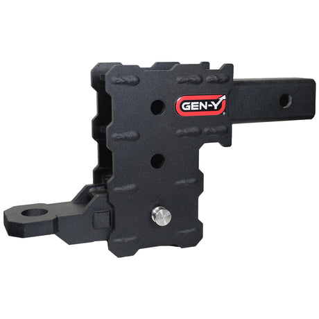 Gen-Y PHANTOM Series- 2" Hollow Shank, 3 - pocket 4.5" Drop, 5k Towing, .5K TW With GH-102541 Ball Mount & GH-102359 Pin And Clip