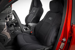 Rough Country Seat Covers | FR & RR | Double Cab | Toyota Tacoma 2WD/4WD (2024-2026)