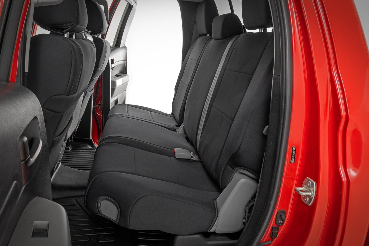 Rough Country Seat Covers | FR & RR | Double Cab | Toyota Tundra 2WD/4WD (2007-2013)