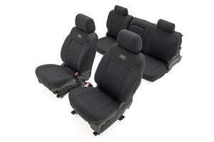 Rough Country Seat Covers | FR Bucket & RR 60/40 Bench | Chevy/GMC 2500HD/3500HD (2014-2026)