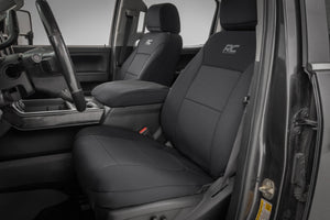 Rough Country Seat Covers | FR Bucket & RR 60/40 Bench | Chevy/GMC 2500HD/3500HD (2014-2026)
