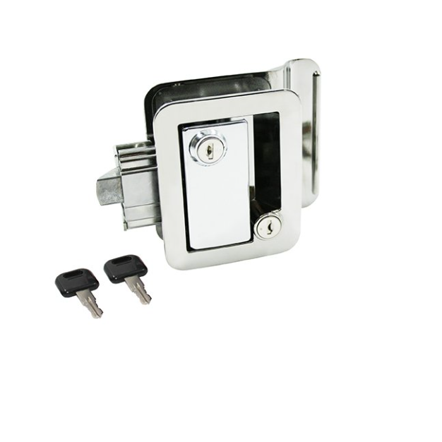 Entry Door Latch with Two Keys