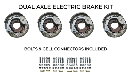 Dual Axle Self Adjusting Electric Brake Kit Compatible with Corn Pro Trailers - Rodoc Leasing Sales & Service 
