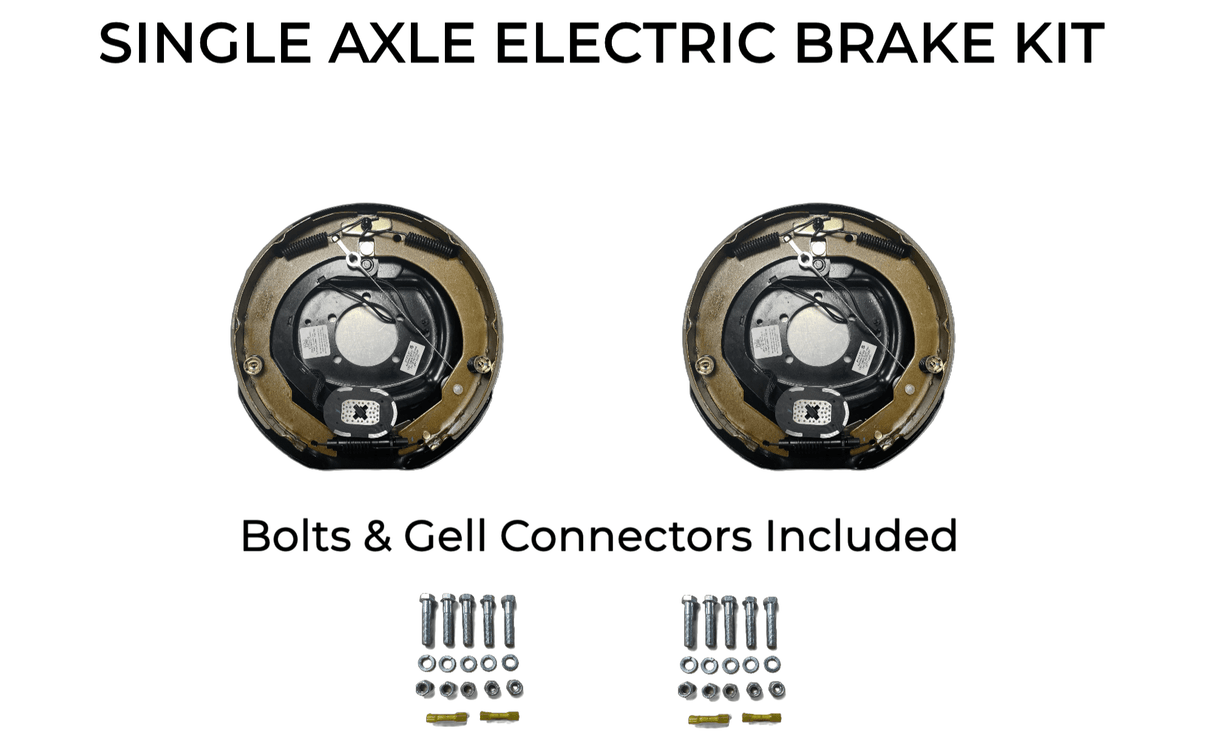 Single Axle Self Adjusting Electric Brake Kit Compatible with CornPro Trailers - Rodoc Leasing Sales & Service 