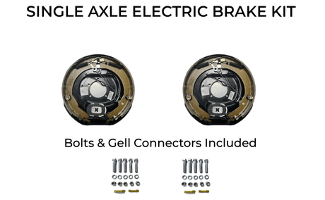 Single Axle Self Adjusting Electric Brake Kit Compatible with CornPro Trailers - Rodoc Leasing Sales & Service 