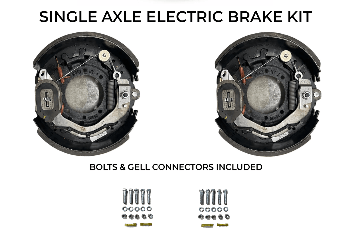 Single Axle Self Adjusting Electric Brake Kit Compatible with CornPro Trailers - Rodoc Leasing Sales & Service 