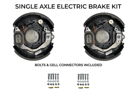 Single Axle Self Adjusting Electric Brake Kit Compatible with CornPro Trailers - Rodoc Leasing Sales & Service 