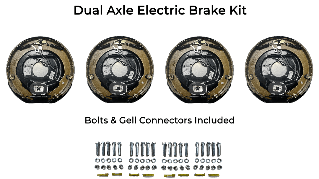 Dual Axle Self Adjusting Electric Brake Kit Compatible with Corn Pro Trailers - Rodoc Leasing Sales & Service 