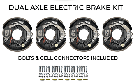 Dual Axle Self Adjusting Electric Brake Kit Compatible with Corn Pro Trailers - Rodoc Leasing Sales & Service 