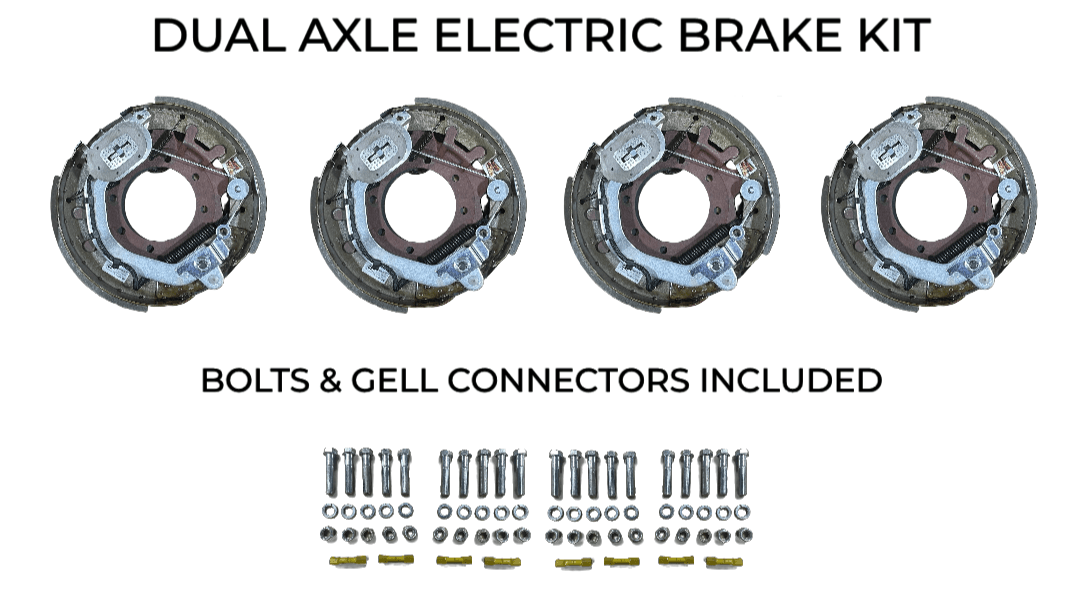 Dual Axle Self Adjusting Electric Brake Kit Compatible with Corn Pro Trailers - Rodoc Leasing Sales & Service 