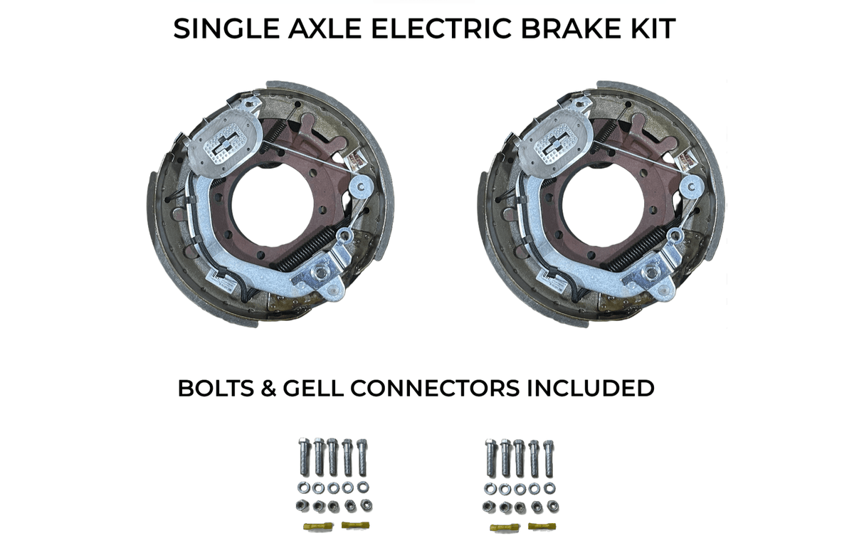 Single Axle Self Adjusting Electric Brake Kit Compatible with CornPro Trailers - Rodoc Leasing Sales & Service 